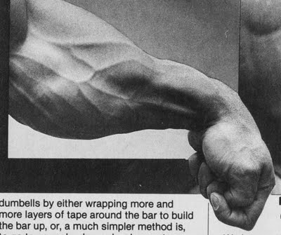 powerful forearms